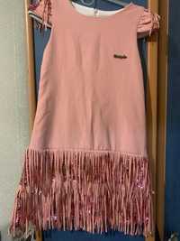 Новорічне плаття рожеве 7-8 років
