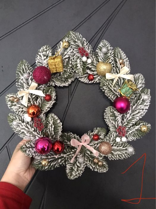 Новорічні віночки ,Різдвяні віночки для свят створені власноруч