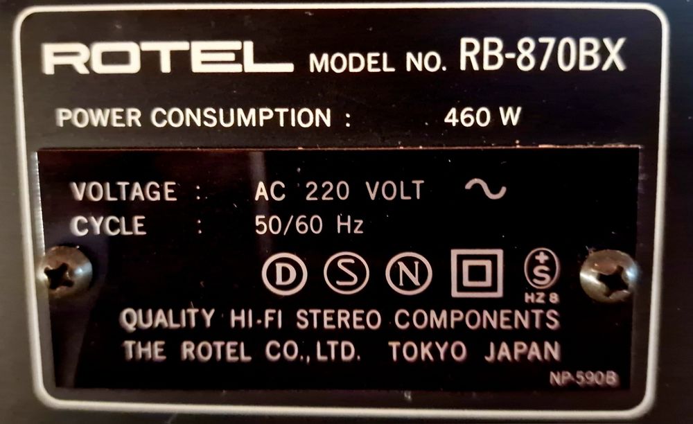 Pré Amplificador ROTEL RC-870BX