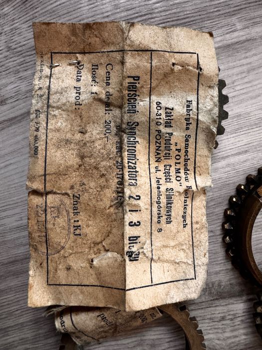 Pierścień synchronizatora Żuk, Nysa