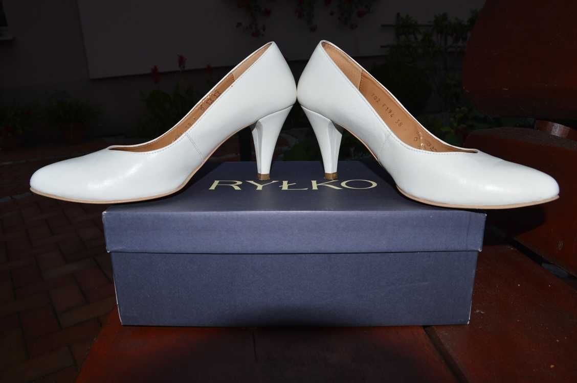 Buty Ślubne Ryłko skórzane rozm. 38