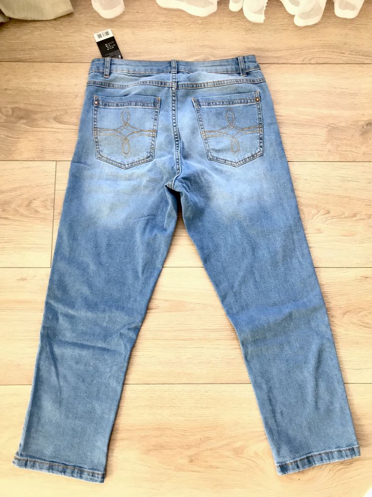 Spodnie jeans capri jansowe esmara nowe 34 36 stretch 3/4 rybaczki