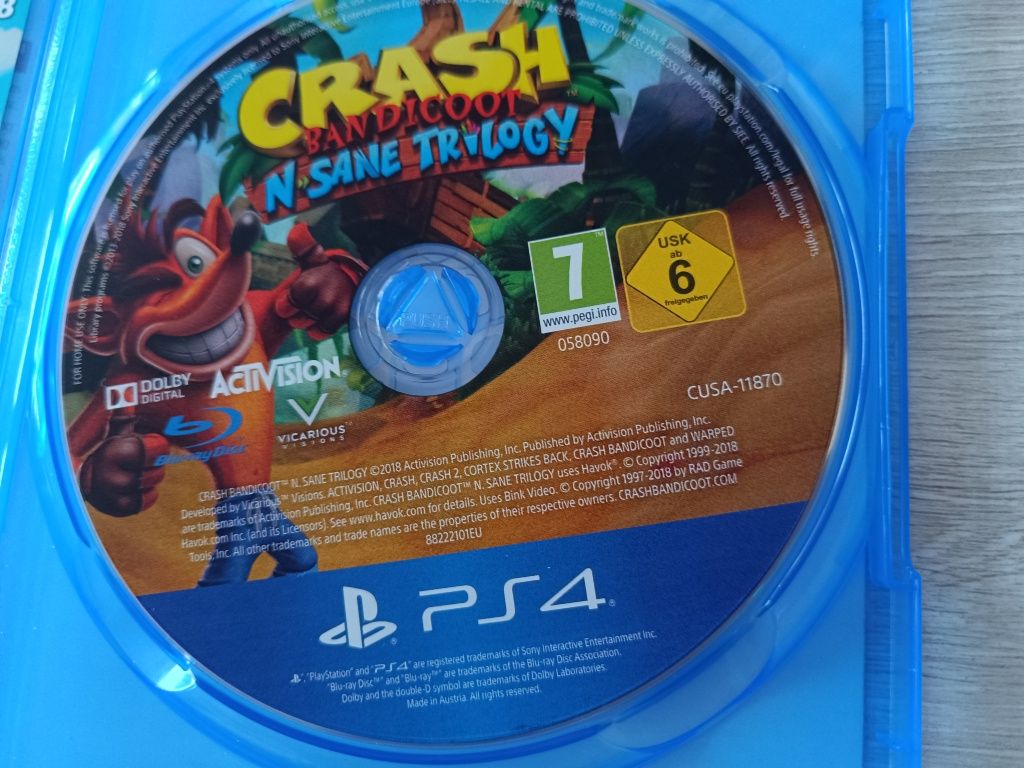 Gra PS4 - Crash Bandlcoot N Sane Trilogy 3
