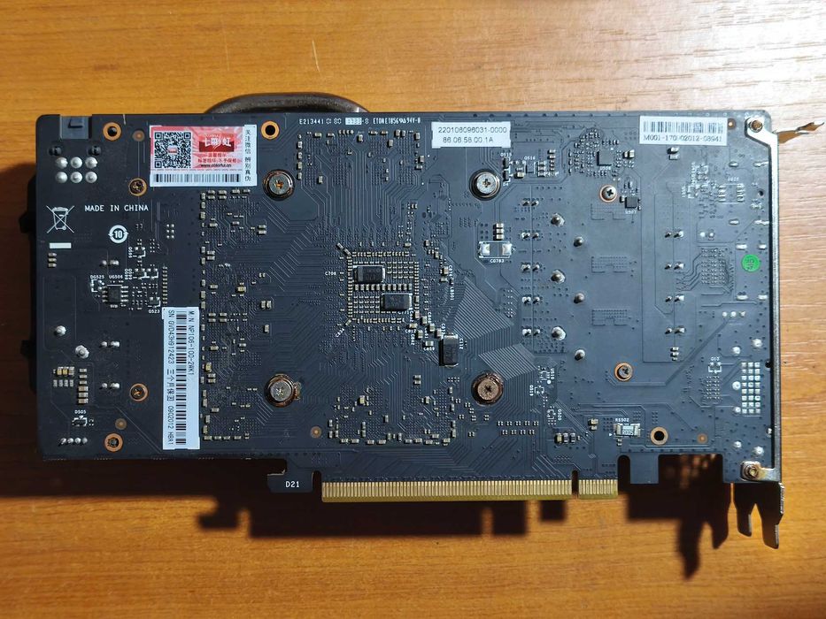 Видеокарта Colorful P106-100 6Gb DDR5 192bit DirectX12 аналог GTX1060