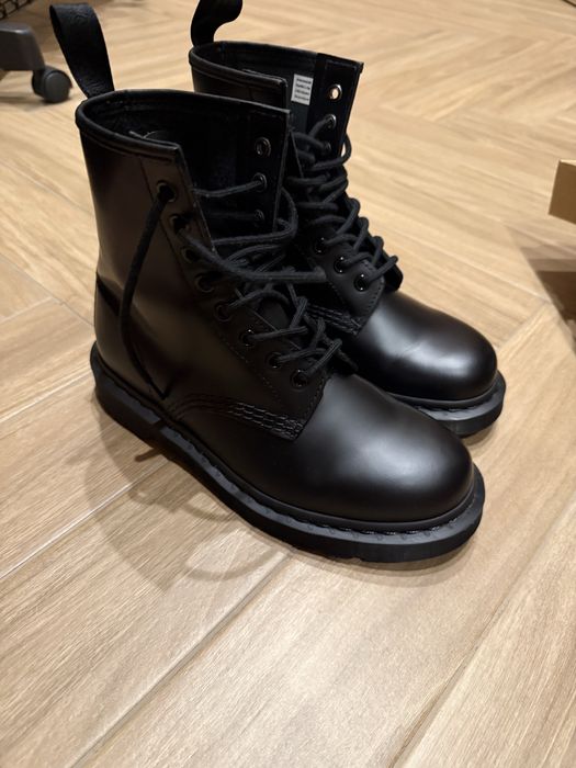 Dr.martens 1460 mono black доктор мартинс ботинки кожа