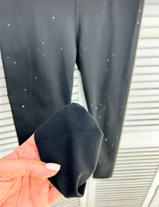 Лосіни жіночі в стразах чорні