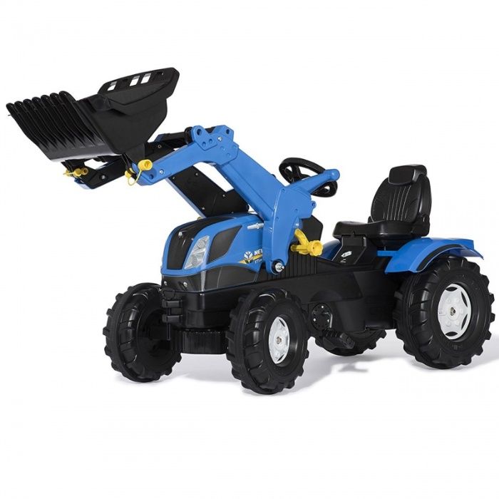 Rolly Toys rollyFarmtrac New Holland traktor na pedały z łyżką i pompo