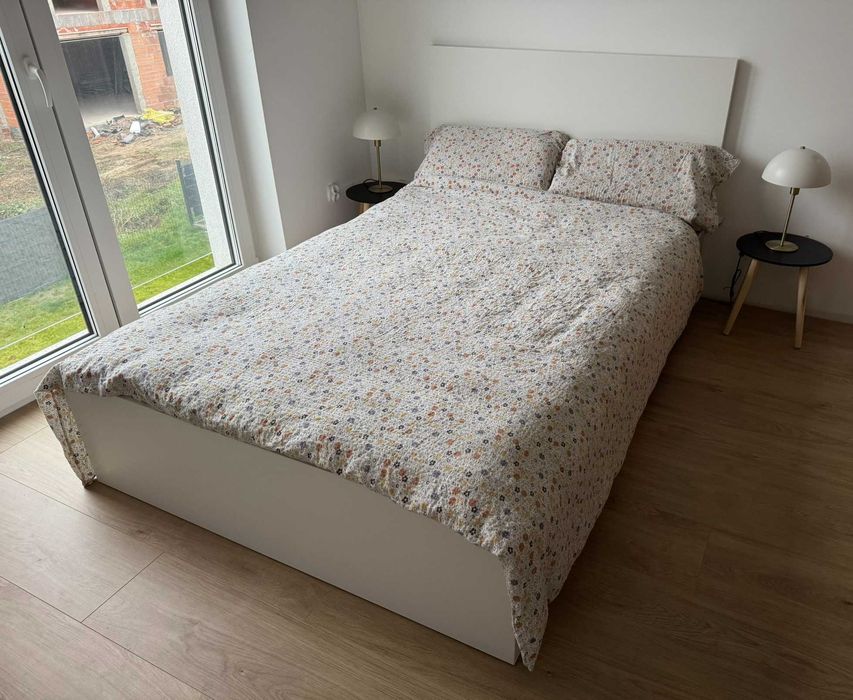 łóżko rama łóżka stelaż materac komplet 120x200 2szt. szuflady MALM