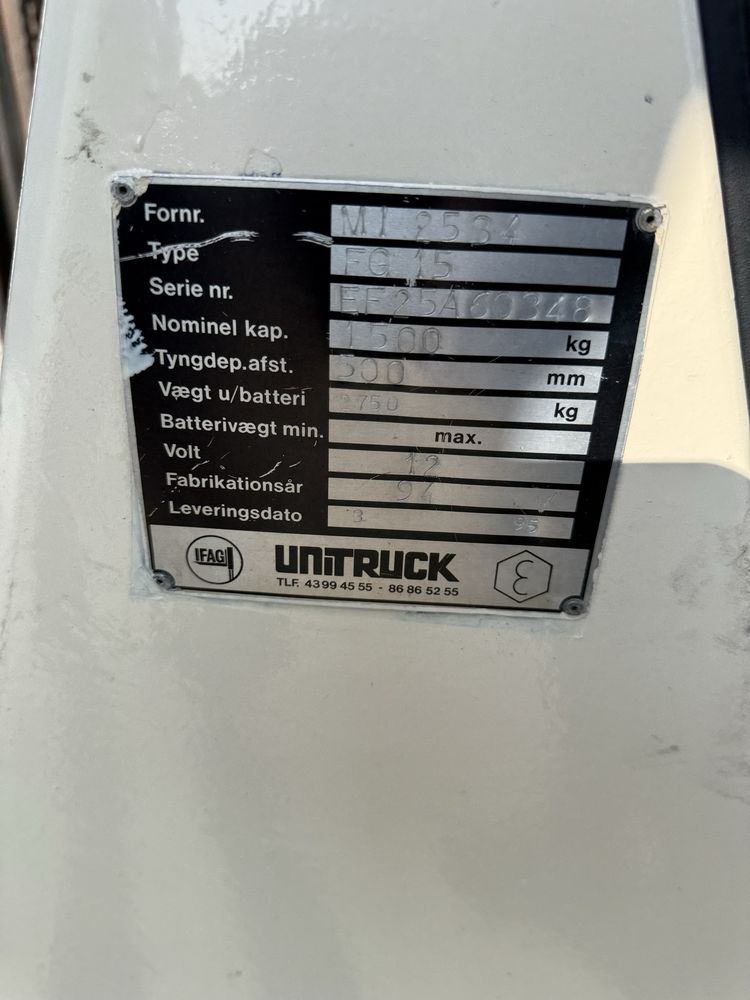 Mitsubishi FG15 gazowy wózek widłowy