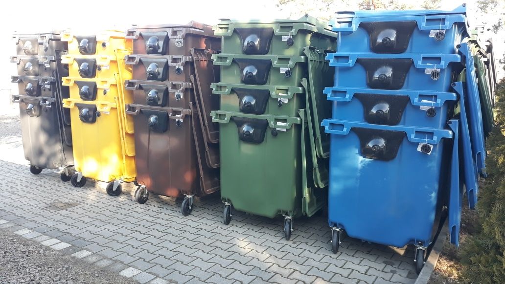 Pojemnik na odpady 1100 L kosz na śmieci kontener FV23% KOLORY