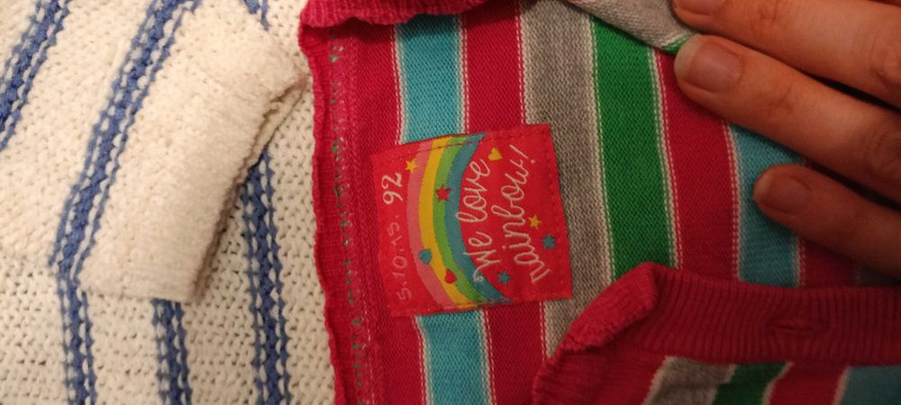 Zestaw bluz i sweterków dla dziewczynki 92