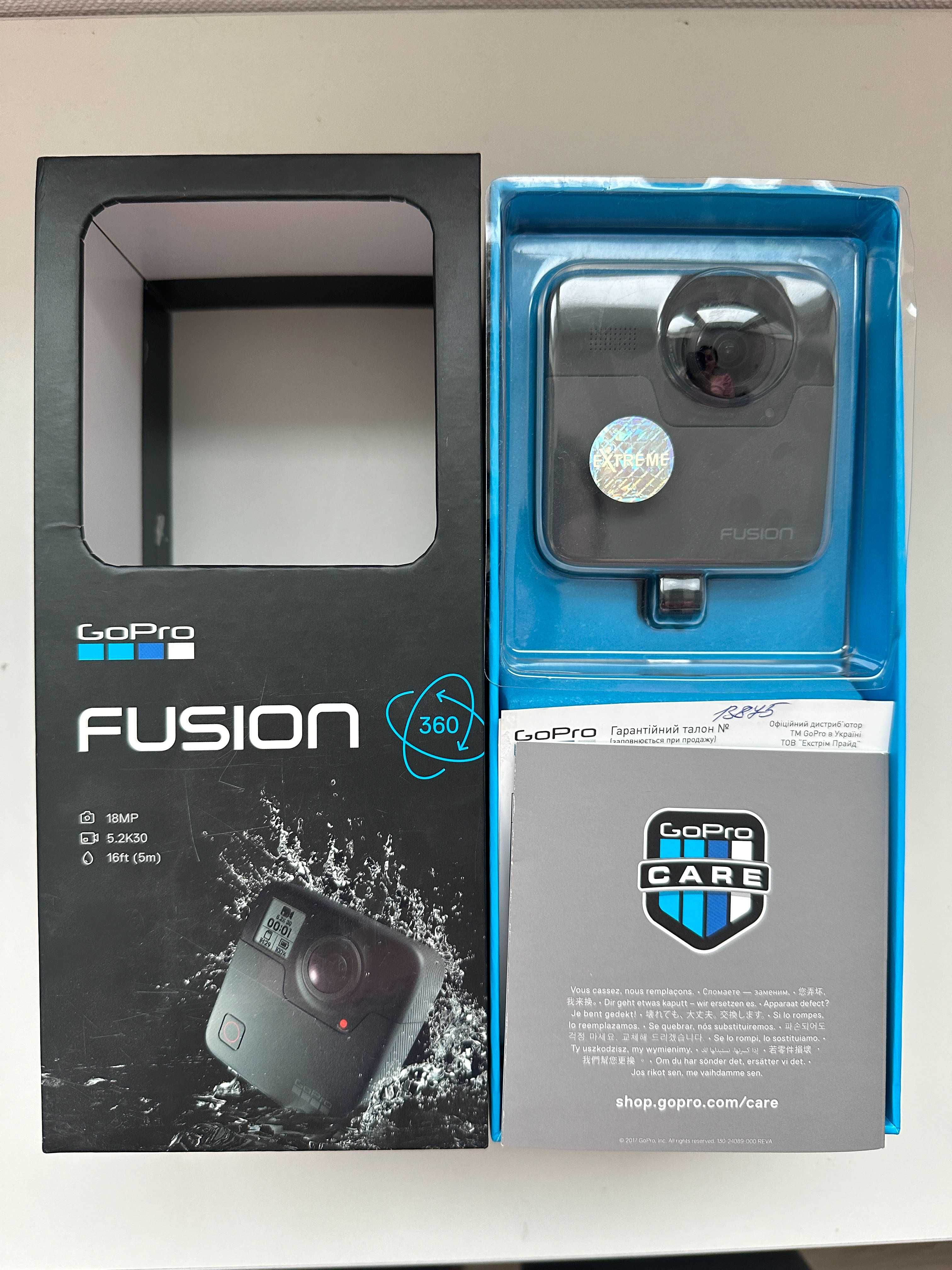 Екшн-камера GoPro Fusion+зарядний пристрій