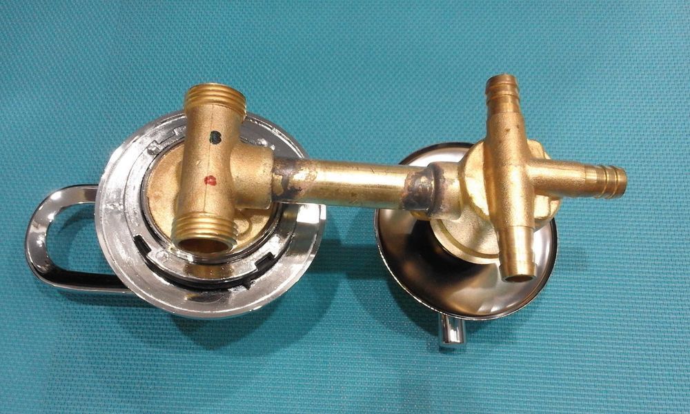 Bateria mieszacz zawór do kabiny prysznicowej 3 funkcje 10 cm