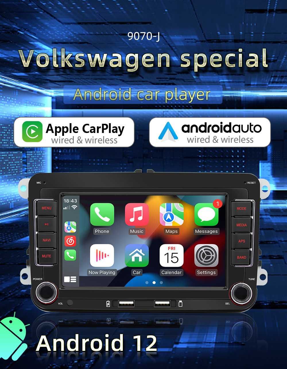 Radio Samochodowe android Radio 2 DIN Android VW Golf 5 6 Passat B6 B7