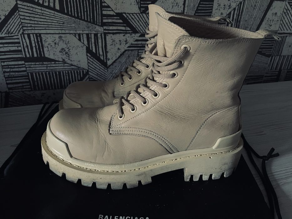 Брутальные ботинки бутсы баленсиага Balenciaga Strike Boots.