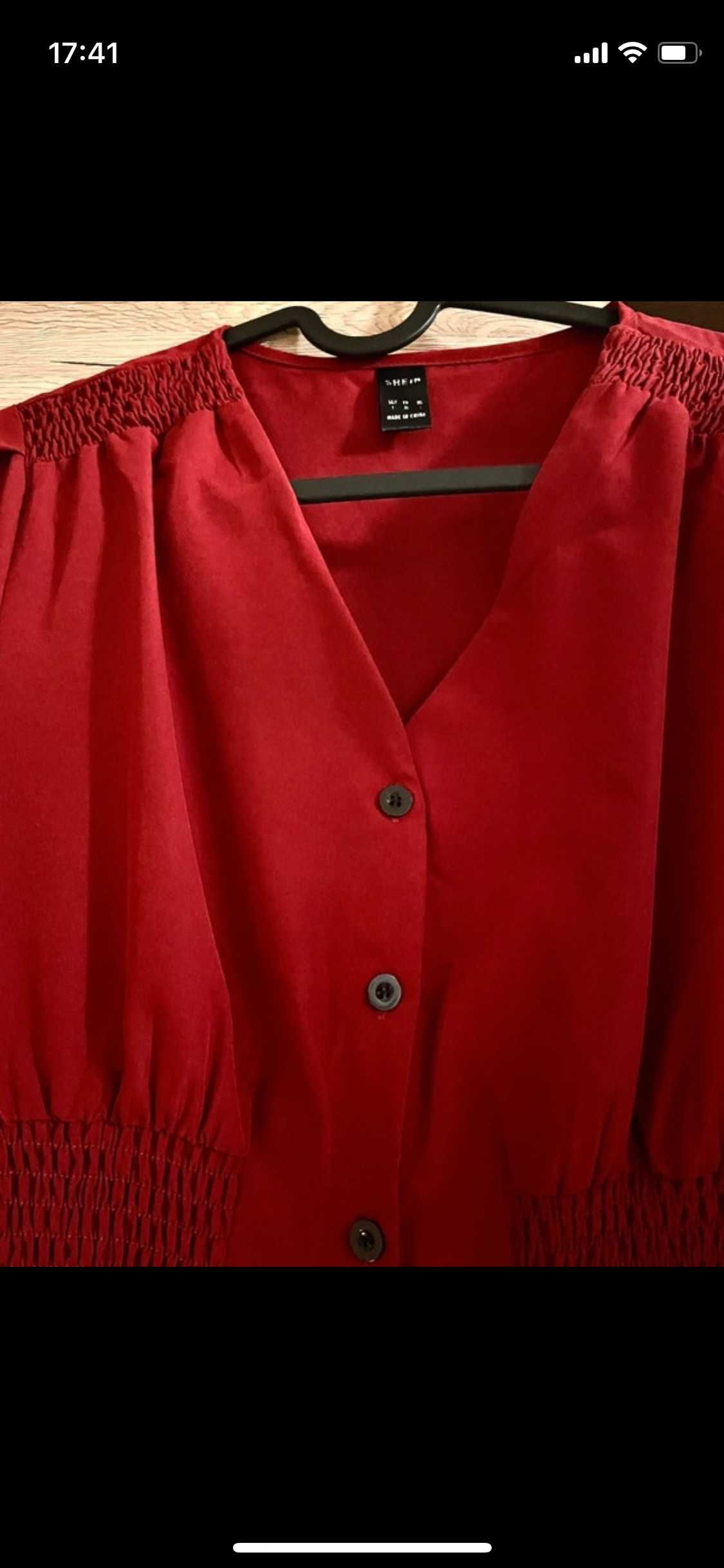 Sukienka midi czerwona