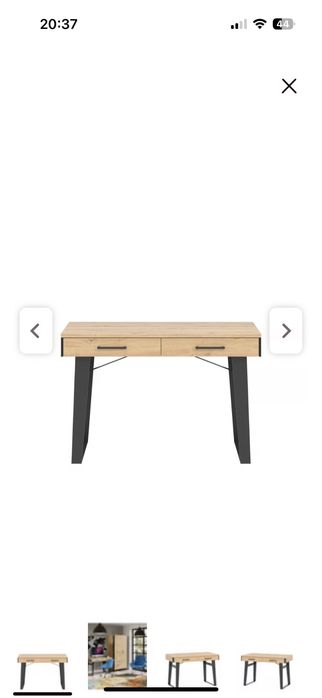 Biurko loftowe industrialne. Stan idelany, jak nowe.