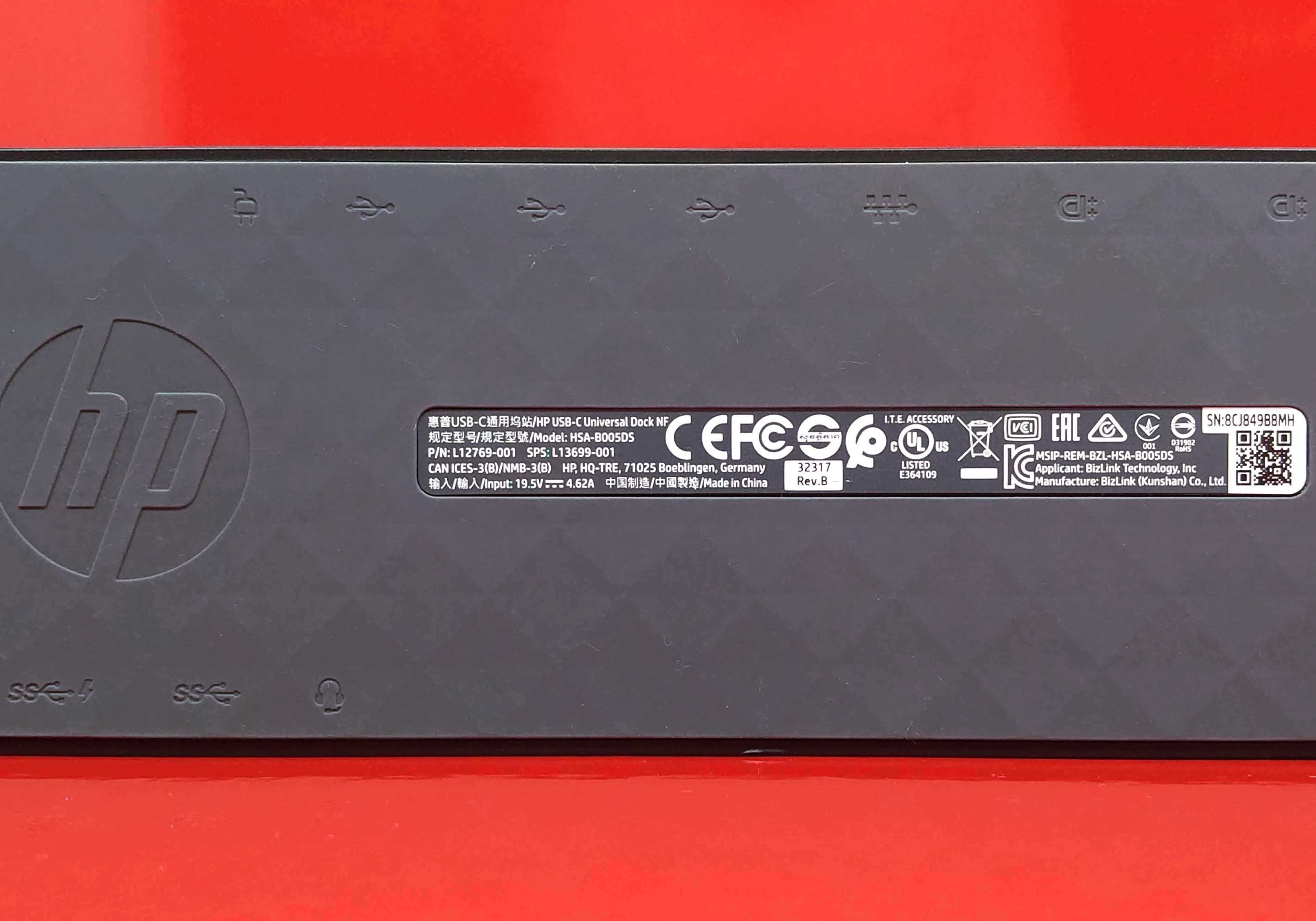 Док-станция HP до 5K DisplayLink Type-C/Thunderbolt ЛЮБОМУ ноутбуку/ПК