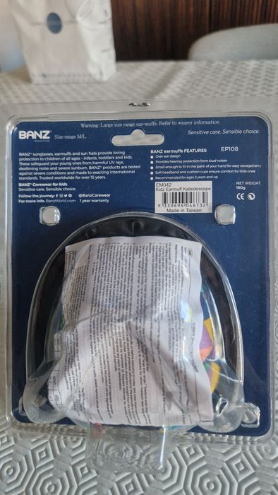 Vendo protetor auricular Hear no Blare Banz (+3 anos)  NOVO