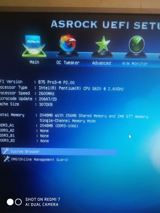 Продам полностю исправную материнку asrok B75 Pro3-M с процом в компле