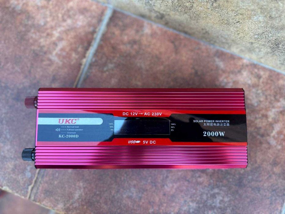 Преобразователь тока 12 220 2000ватт c дисплеем‼️ Инвертор. Інвертор.