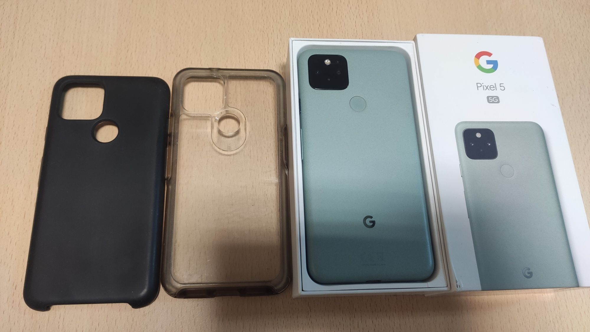 Google Pixel 5 (Неверлок), Андроид 14, Оригинальная коробка + OtterBox