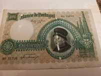Nota 1000 escudos 1938