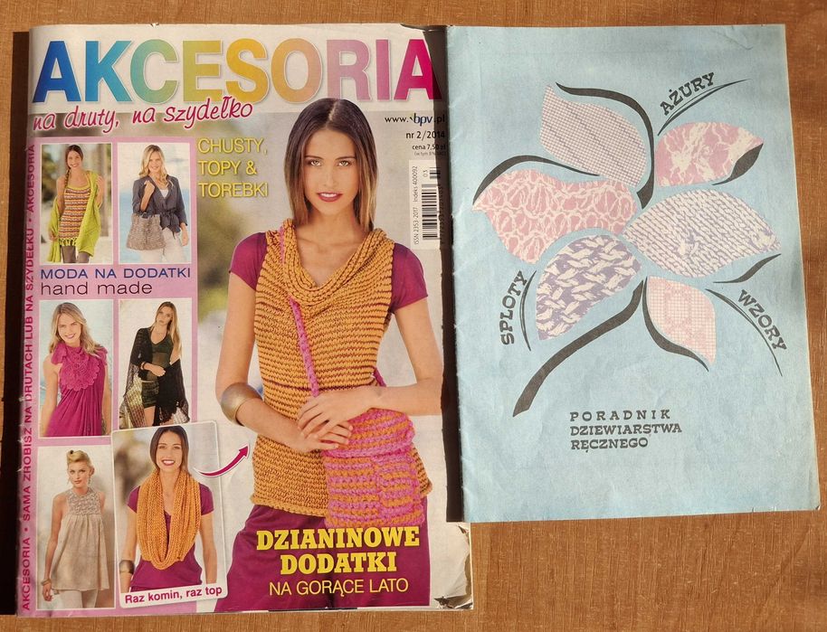 Akcesoria na druty, na szydełko i Poradnik dziewiarstwa ręcznego