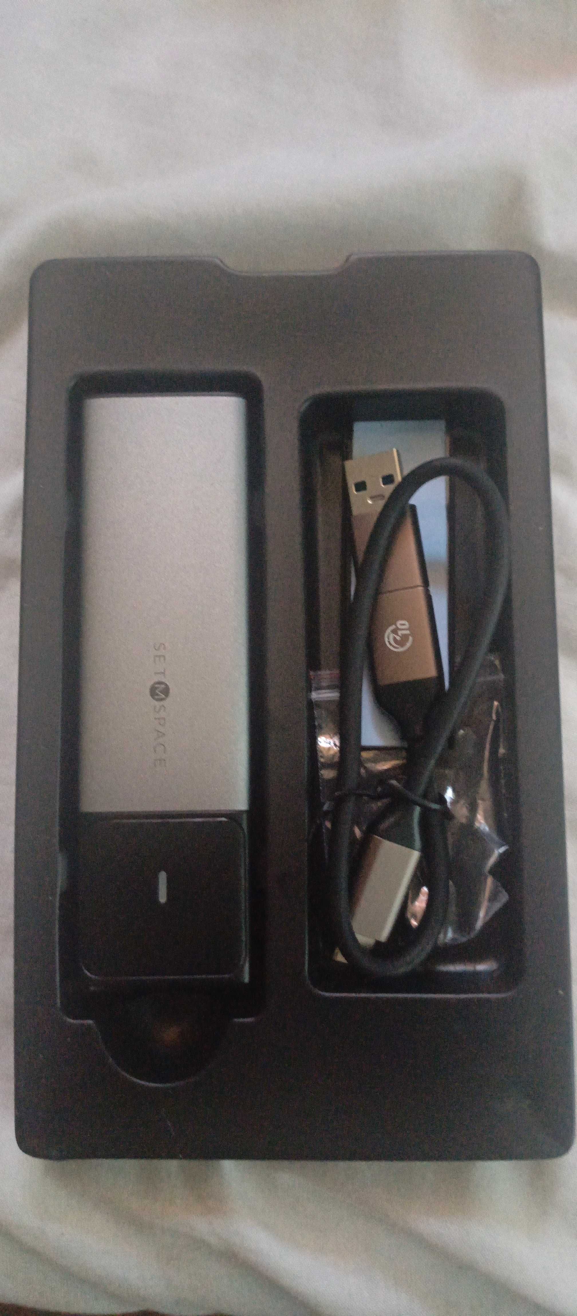 Obudowa SETMSPACE NVMe i SATA, Ssd i kabel