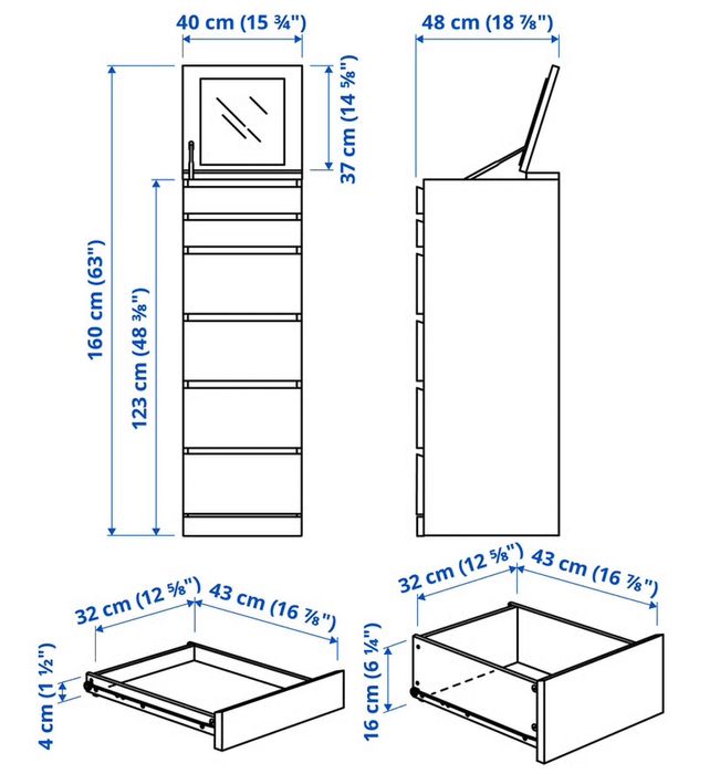 Cômoda Ikea com espelho