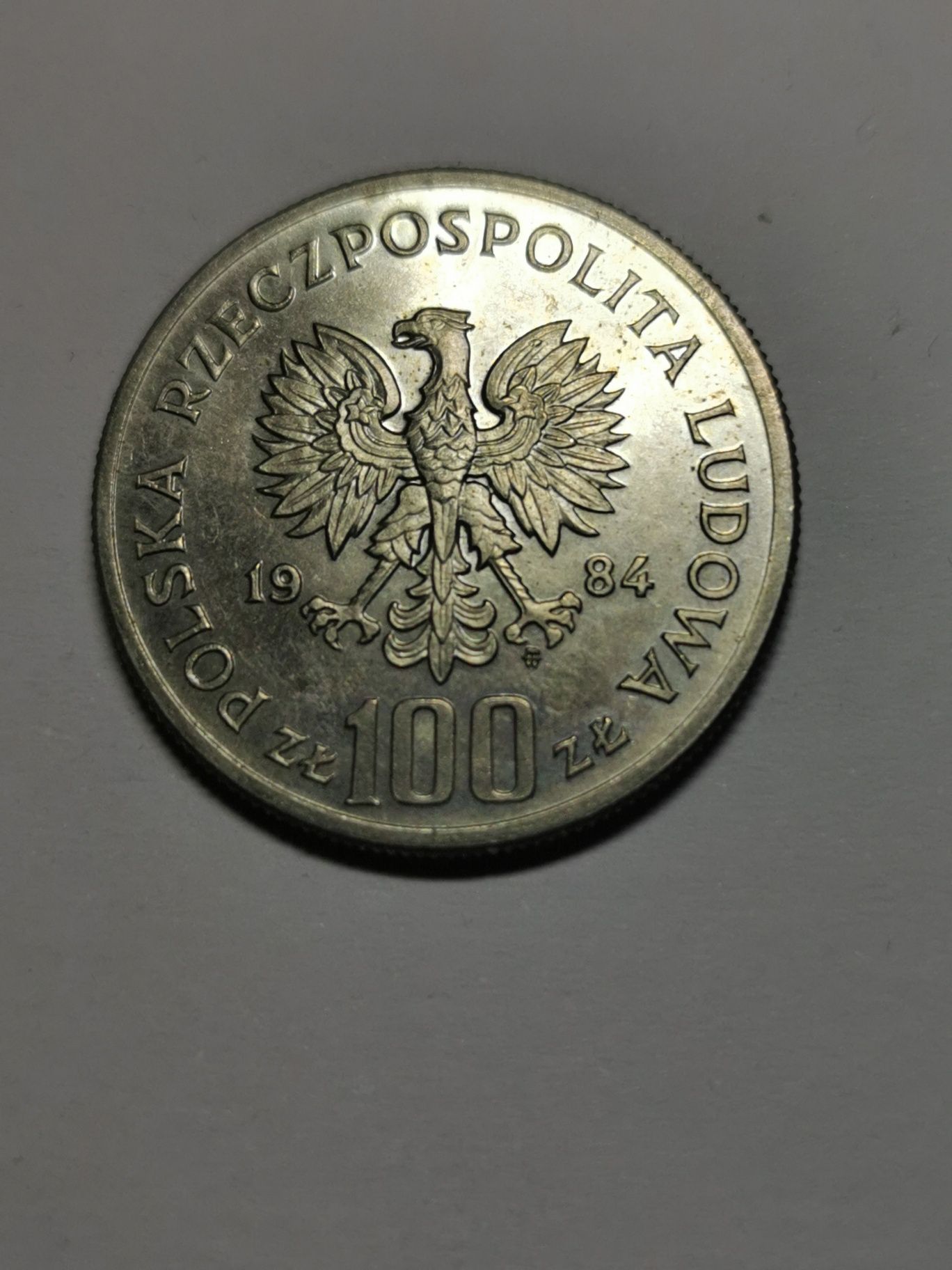 Moneta 100 zł 40 lat PRL z 1984