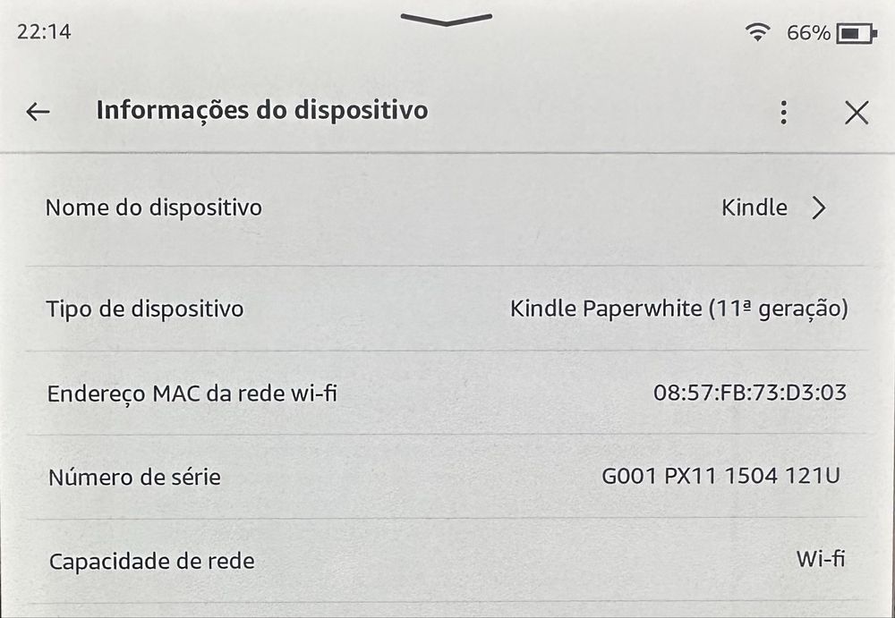Kindle. 11ª Geração.