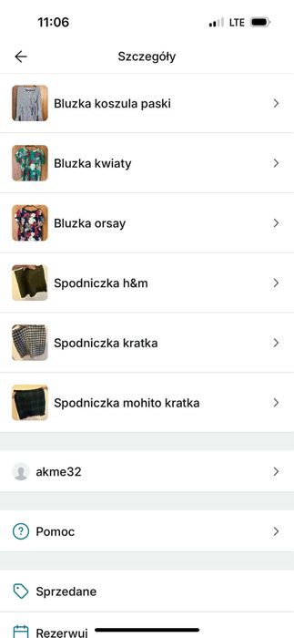 Ubrania damskie rozne