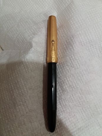 школьная чернильная ручка 50 годов с золотом пером