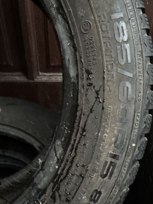 Opony 185/60/15 nokian i firestone 2018 6.5 mm zimowe