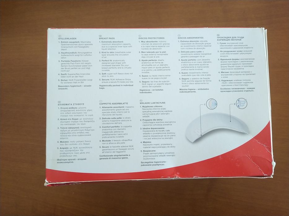 Protetor de mamilo Medela e discos Nuk