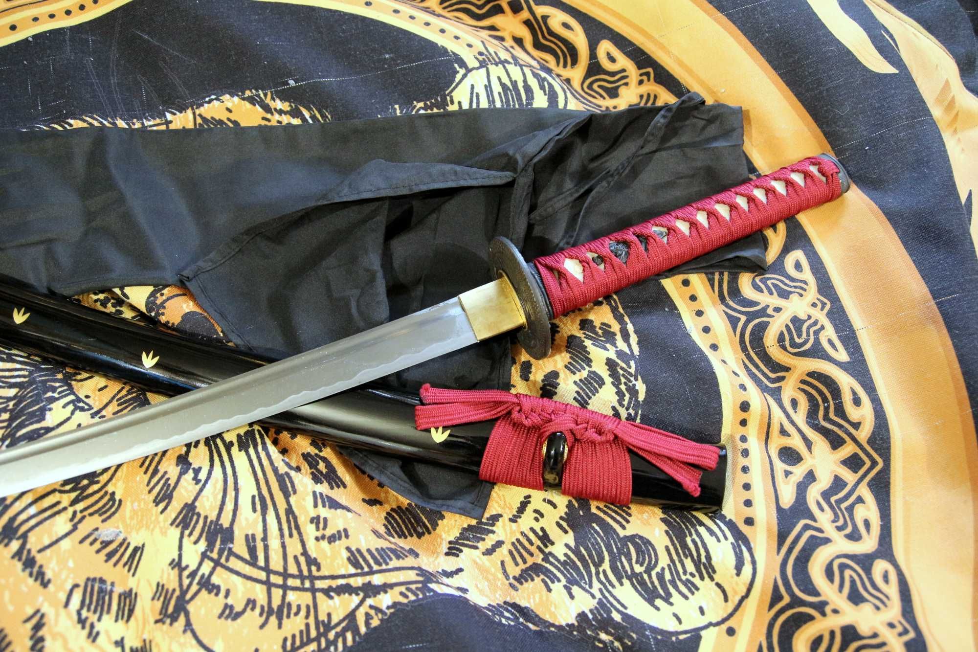 Samurajski miecz Wakizashi ,Tameshigiri .Stal węglowa 1060