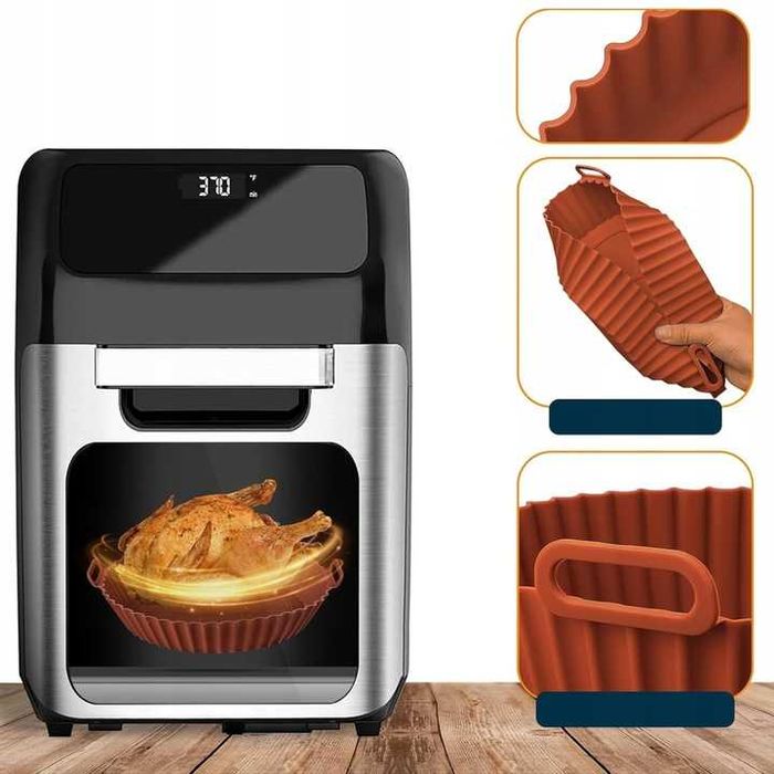 LÖWENTHAL Airfryer silikonowy kosz do frytkownicy beztłuszczowej 4,5l