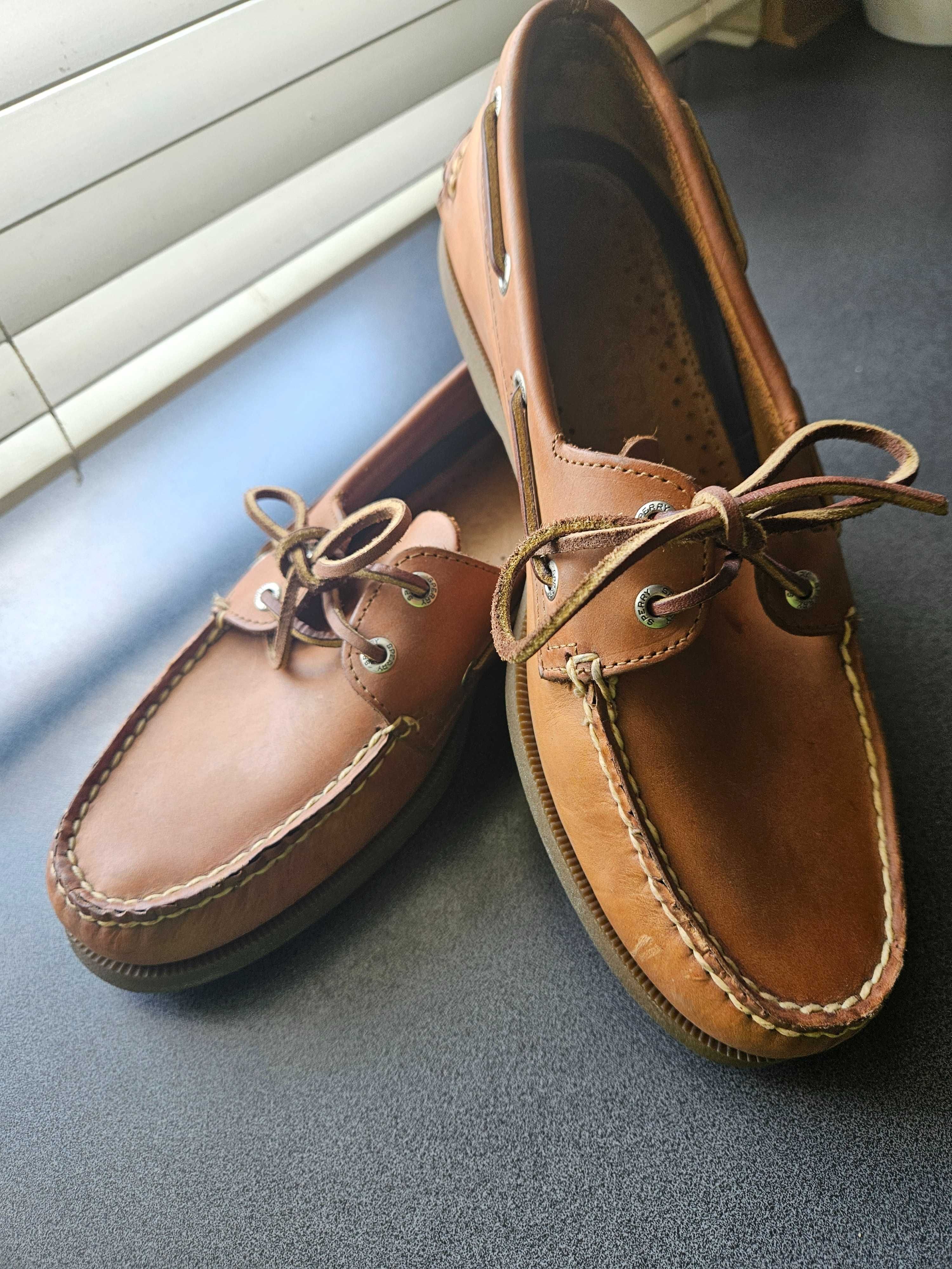 Buty żeglarskie mokasyny Sperry skorzane