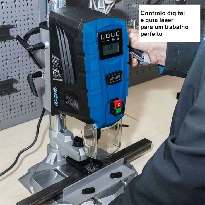 Maquina de furar de coluna com visor digital e laser
