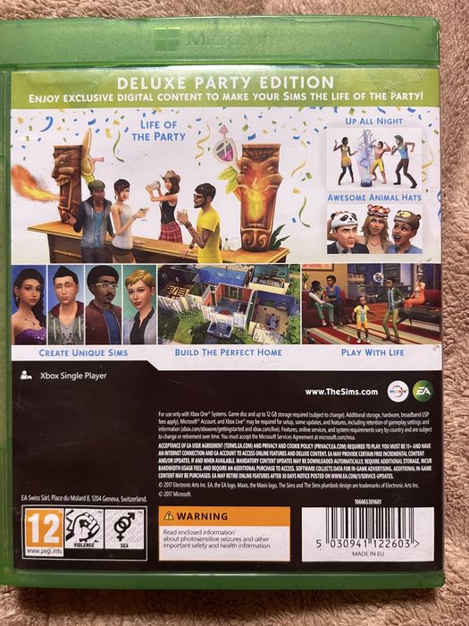 Xbox one Гра the sims 4 deluxe party edition xbox one