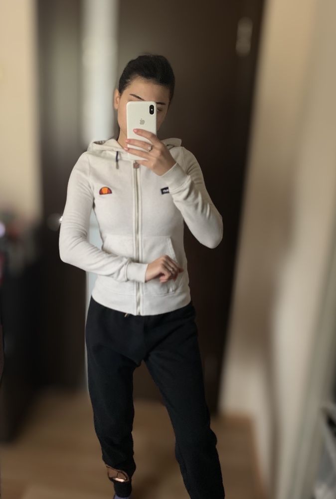 Женская зип худи Ellesse с капюшоном кофта толстовка свитшот Элис ориг