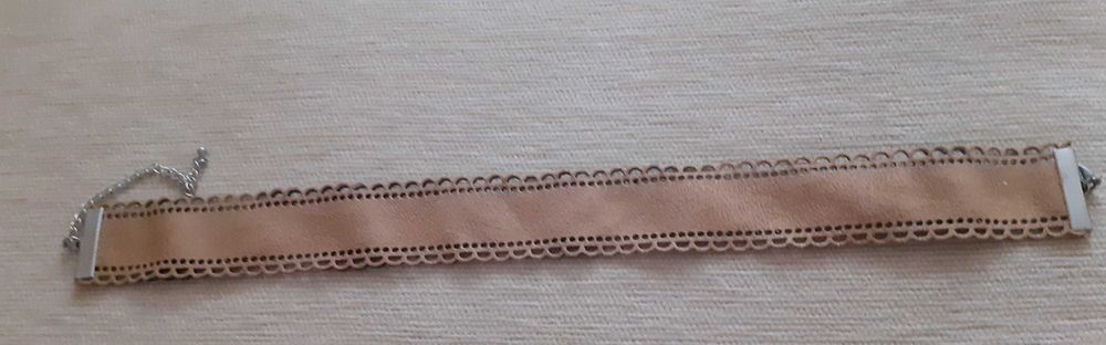 Obroża zamszowa na szyję