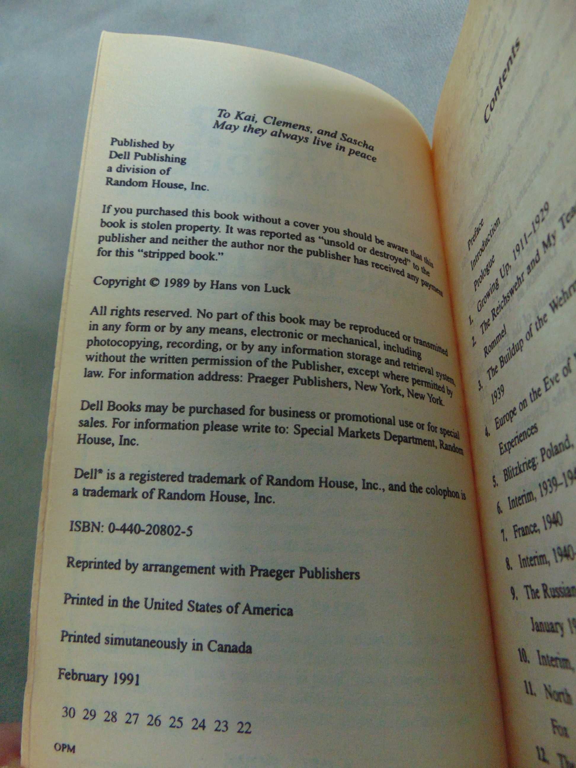 Panzer Commander - Hans von Luck, wstęp - Stephen E. Ambrose