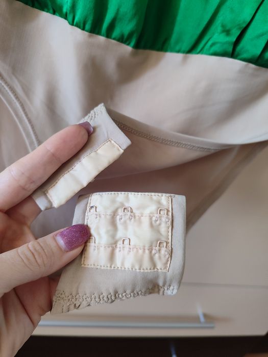 Вінтажний шовковий боді S-M