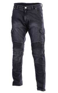 WYPRZEDAŻ Spodnie Motocyklowe Jeans SECA SQUARE BLACK black rozm. 32