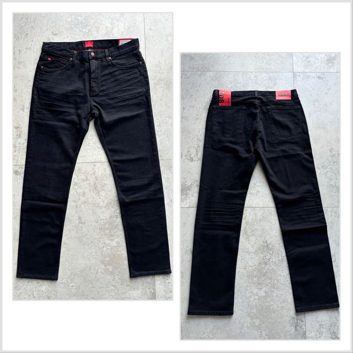 Чоловічі джинси темно сині HUGO SLIM 708 36/34