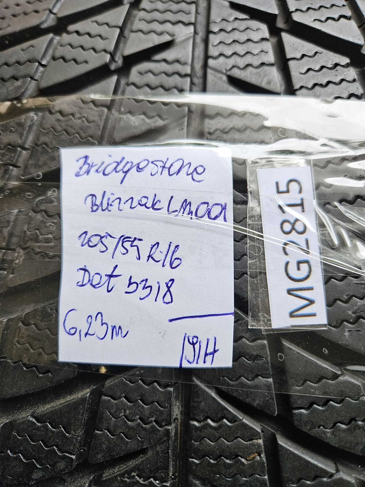 [2szt] Bridgestone 205/55 r16 Zima // 6,5mm!!! MONTAŻ