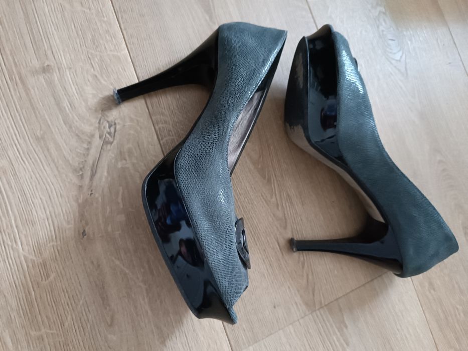 Szpilki obcasy Prima Strada r. 40 skóra skórzane