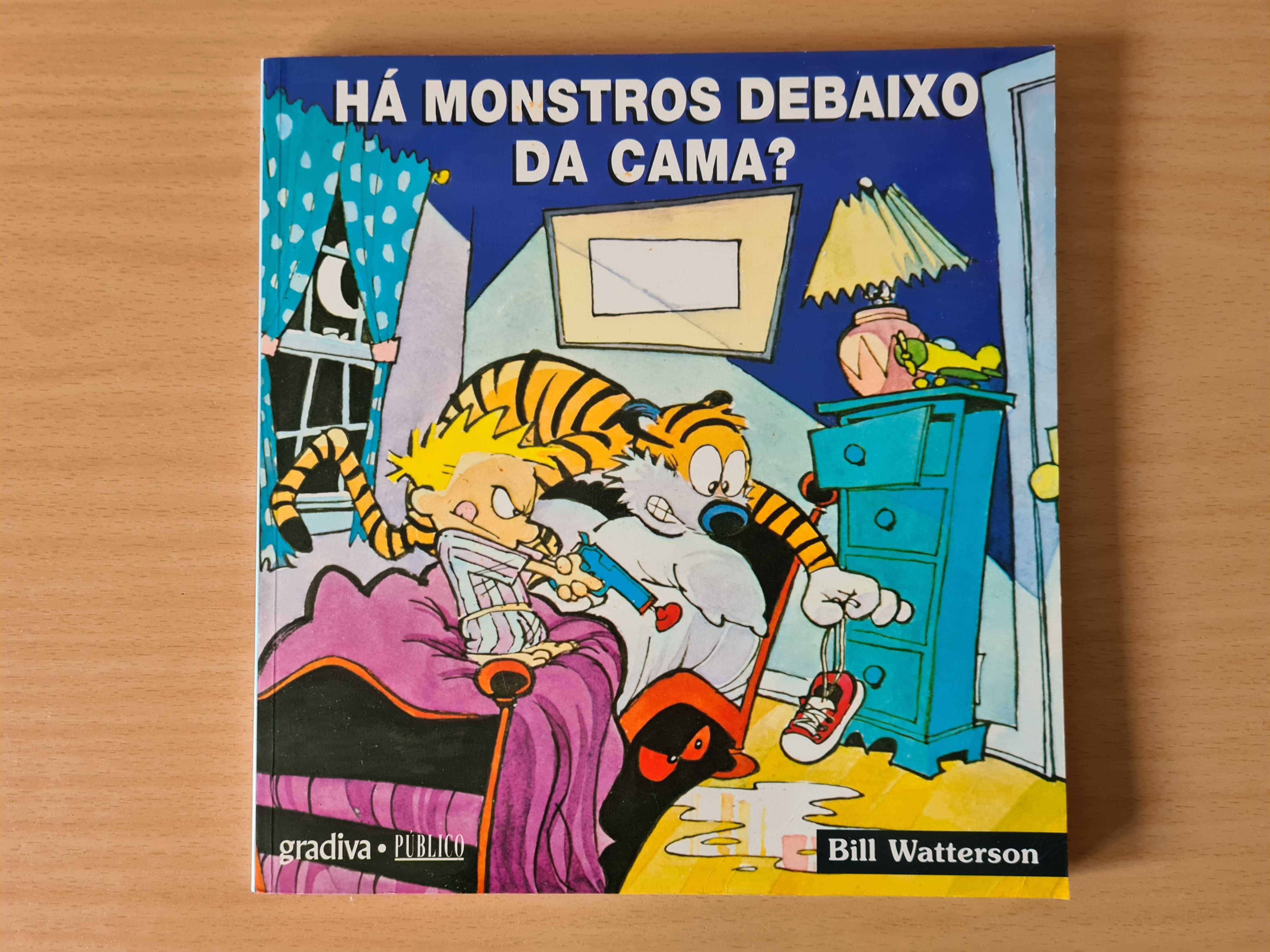 Álbum de BD do Calvin & Hobbes "Há Monstros debaixo da Cama"